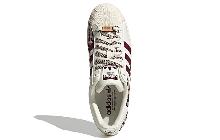 (WMNS) Adidas Originals Superstar Skateboard Shoes 'Off White Maroon' FZ5588 sold by KicksCrew product image thumbnail 5