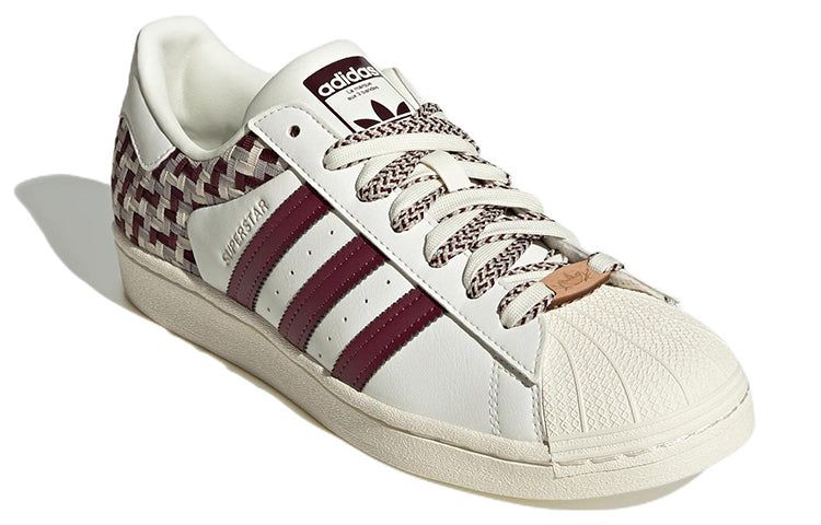 (WMNS) Adidas Originals Superstar Skateboard Shoes 'Off White Maroon' FZ5588 sold by KicksCrew product image thumbnail 3