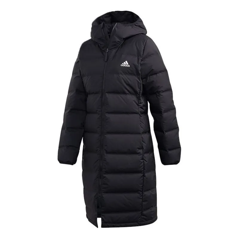 (WMNS) adidas Helionic Down Parka Jacket 'Black' FT2574 sold by KicksCrew
