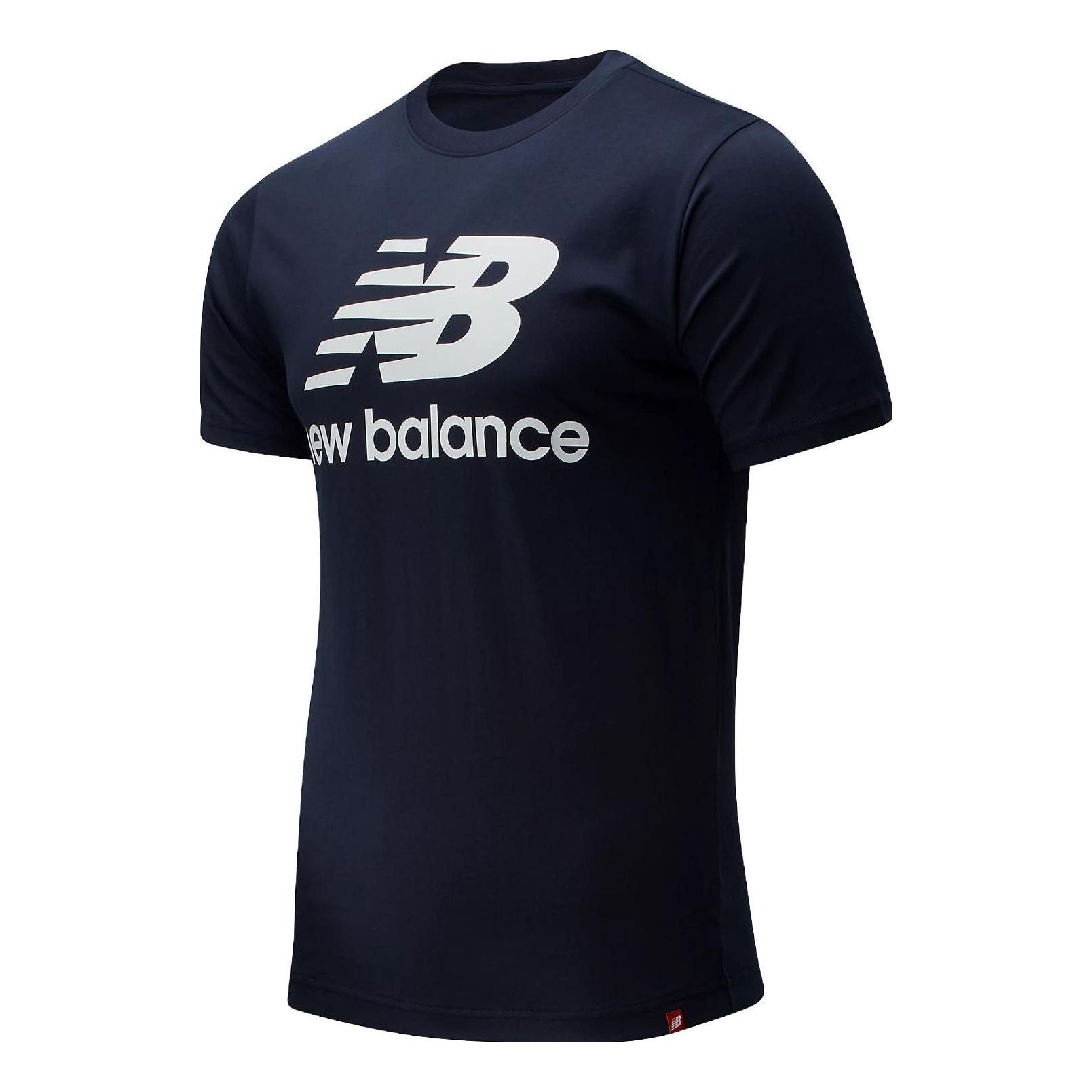 New Balance Essentials Stacked Logo T-Shirt 'Navy' MT01575-ECL sold by KicksCrew