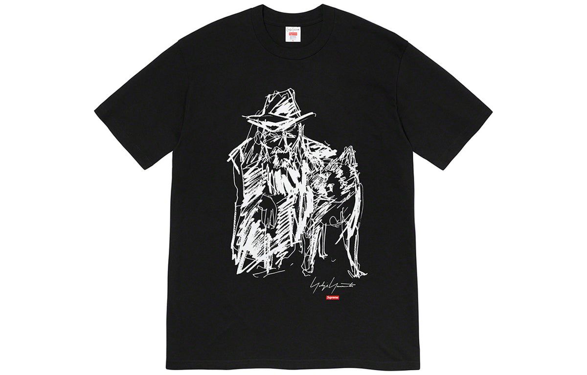 Supreme FW20 Week 4 x Yohji Yamamoto Tee 'Black White' SUP-FW20-099 sold by KicksCrew product image thumbnail 3