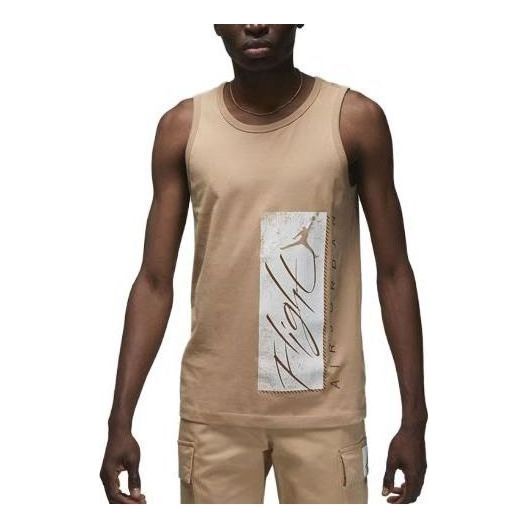 Air Jordan Essentials Graphic Tank Top 'Khaki' FJ2083-200 sold by KicksCrew