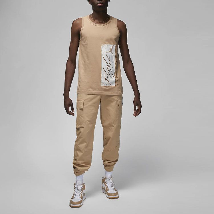 Air Jordan Essentials Graphic Tank Top 'Khaki' FJ2083-200 sold by KicksCrew product image thumbnail 3