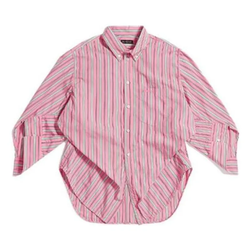 (WMNS) Balenciaga Corp Twisted Swing Shirt 'Pink' 671663TIM185763 sold by KicksCrew