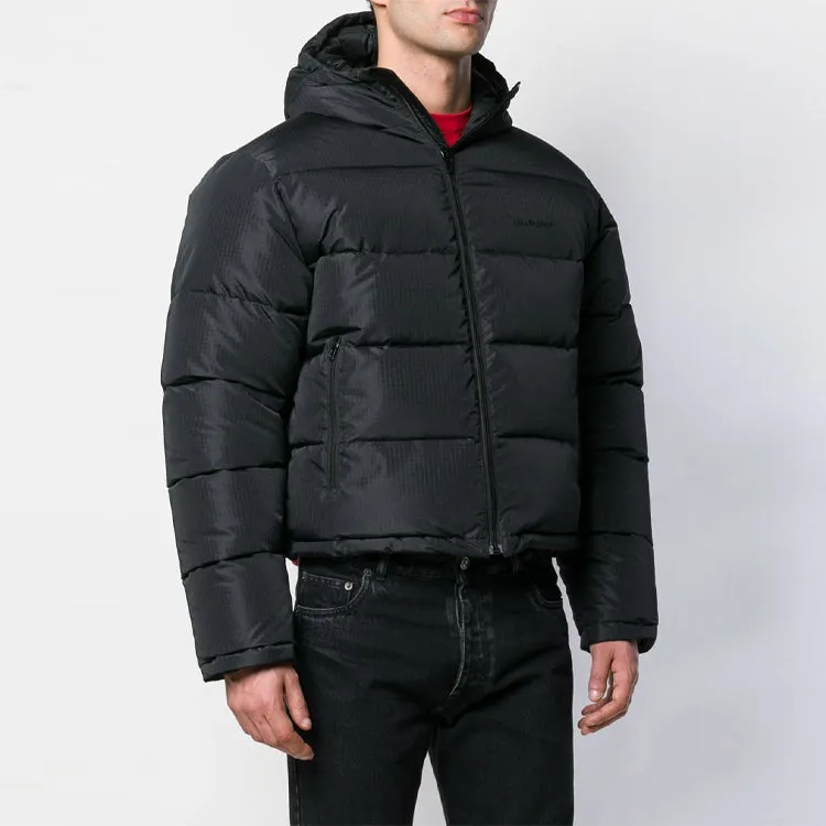 Balenciaga Small Logo Print Down Jacket 'Black' 556231TYD331000 sold by KicksCrew product image thumbnail 3