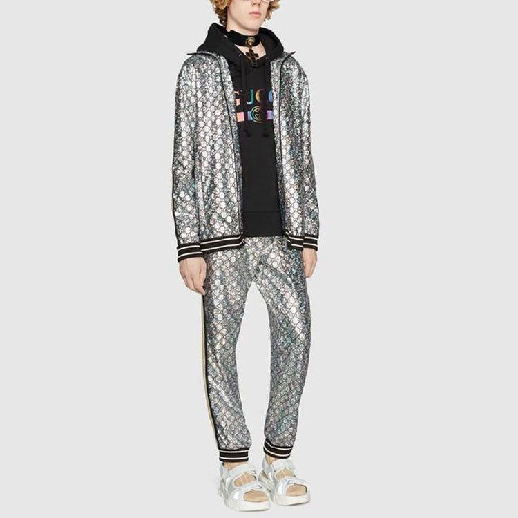 GUCCI Cotton Logo Pullover Hooded Sweatshirt 'Black' 475374-XJAPA-1082 sold by KicksCrew product image thumbnail 4