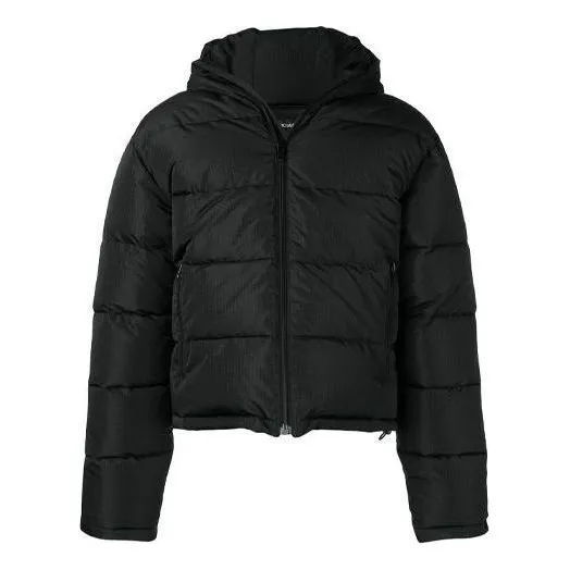 Balenciaga Small Logo Print Down Jacket 'Black' 556231TYD331000 sold by KicksCrew