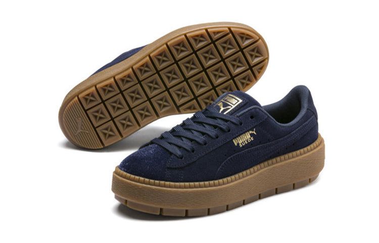 Puma Suede Platform Trace Velor 'Navy' 366696-03 sold by KicksCrew product image thumbnail 5