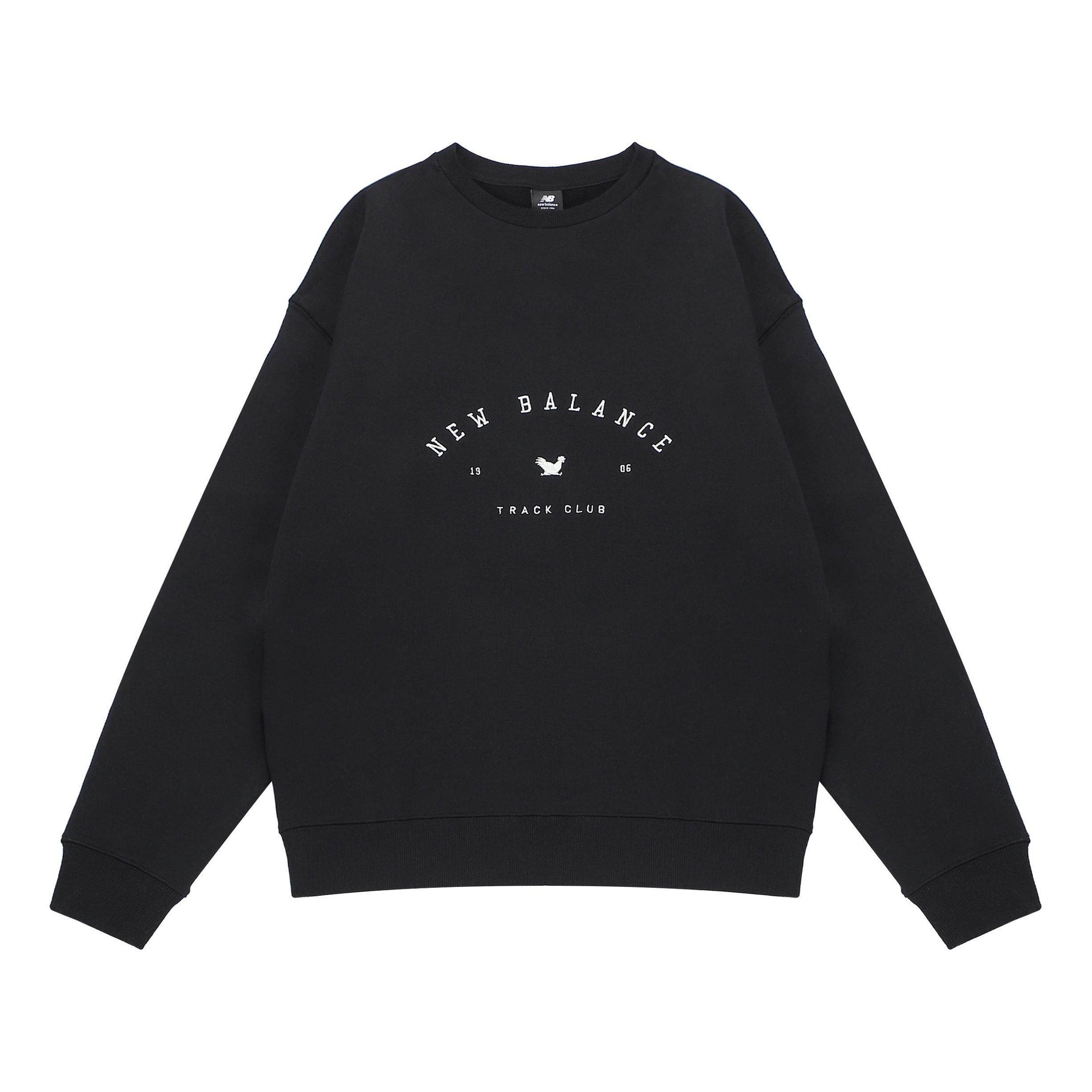 New Balance Logo Sweatshirt 'Black' MT23562-BK sold by KicksCrew