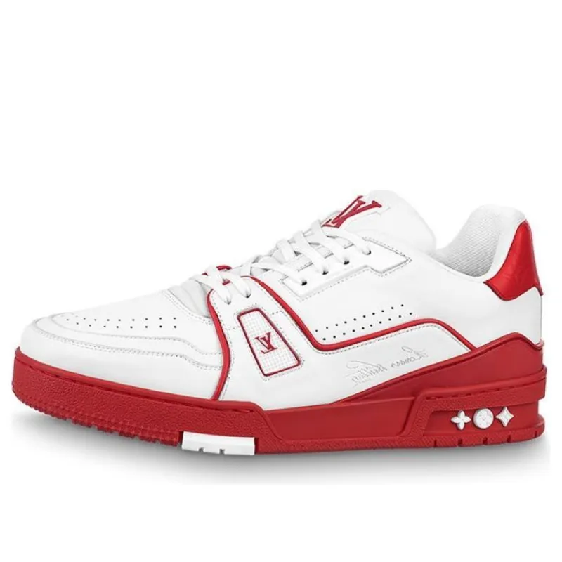 LOUIS VUITTON Trainers 'Red White' 1A8SK2 sold by KicksCrew