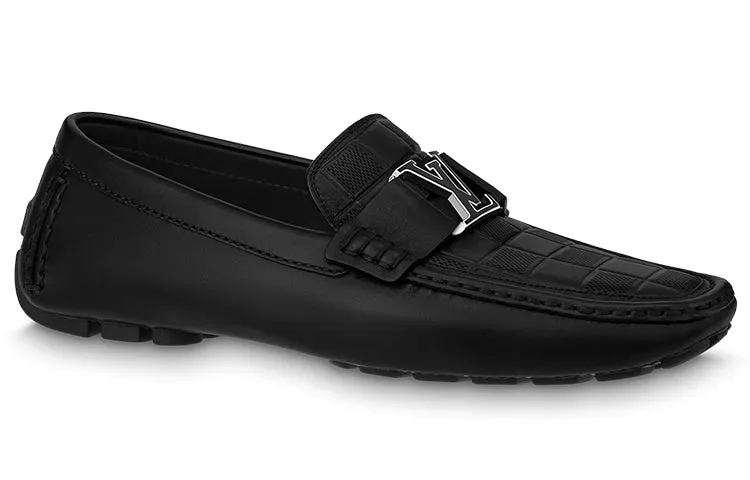 LOUIS VUITTON Monte Carlo Moccasin Shoes 'Black Plaid Top' 1ABFVC sold by KicksCrew product image thumbnail 2