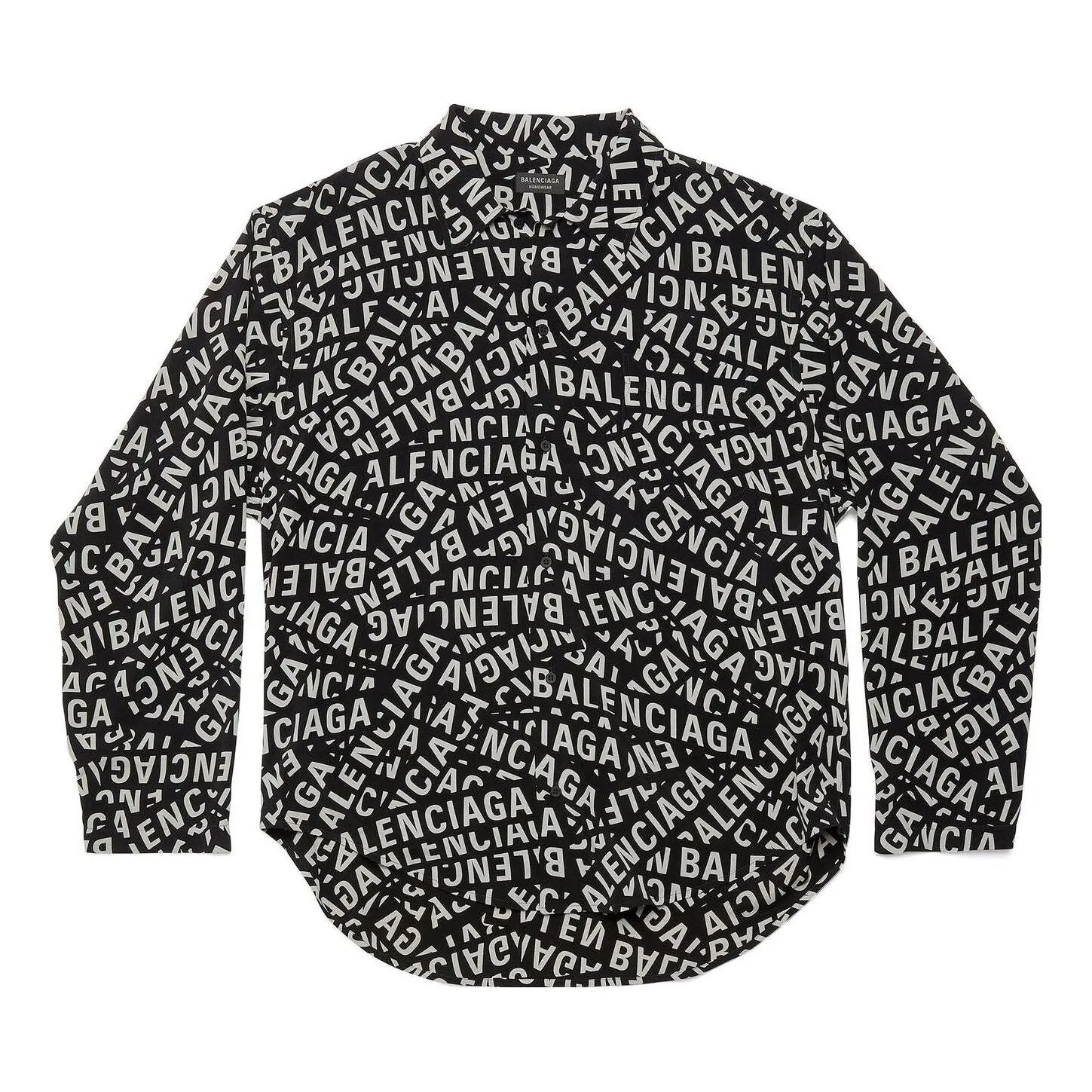 Balenciaga Logo Strips Minimal Shirt Medium Fit 'Black' 681812TML211269 sold by KicksCrew