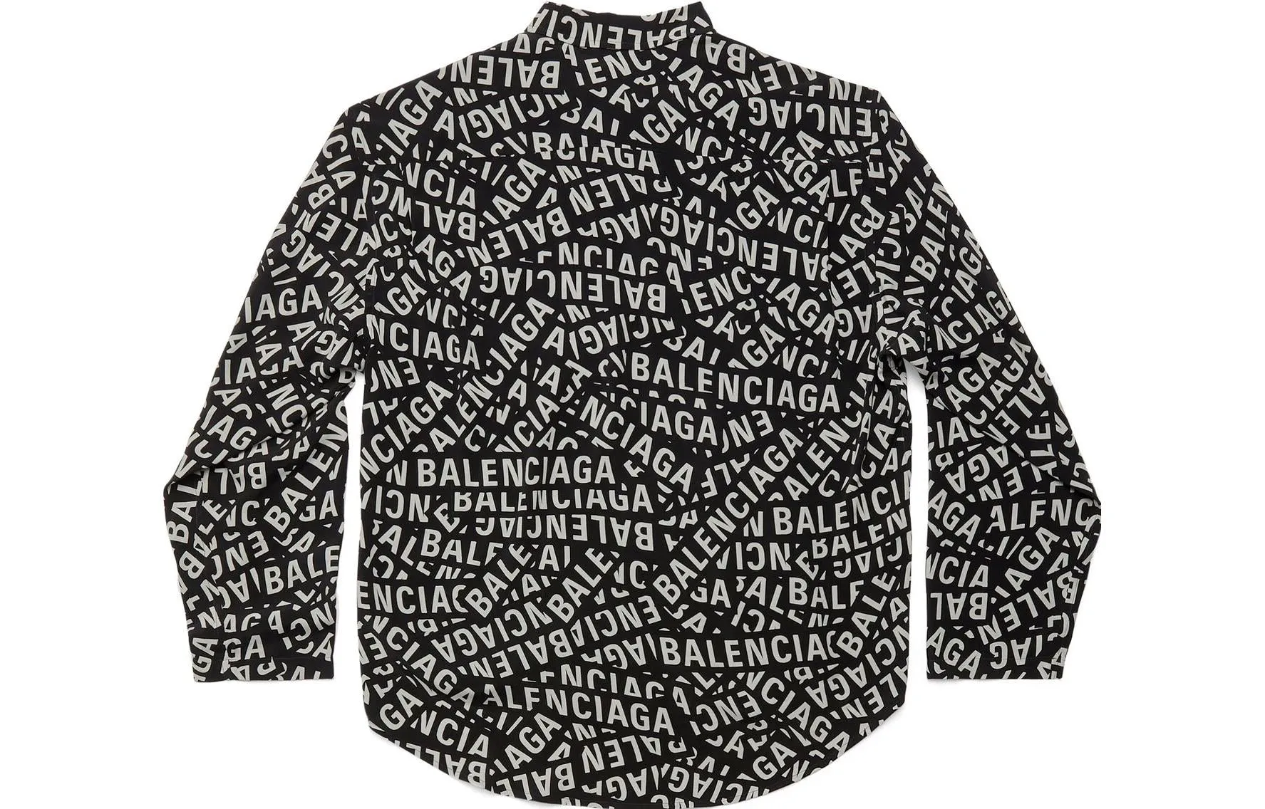 Balenciaga Logo Strips Minimal Shirt Medium Fit 'Black' 681812TML211269 sold by KicksCrew product image thumbnail 2