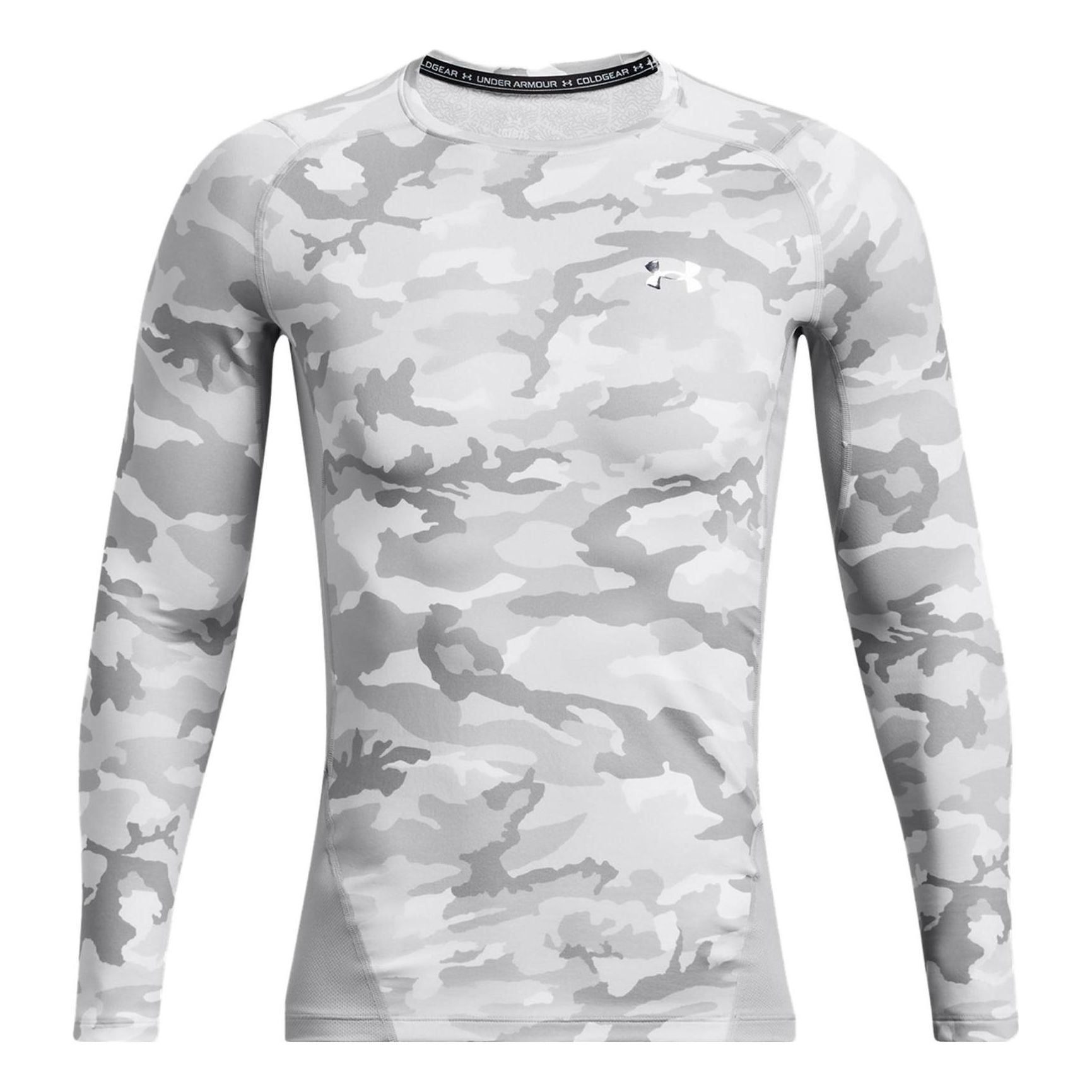 Under Armour ColdGear Infrared Compression Printed Crew 'Grey Silver' 1381744-011 sold by KicksCrew