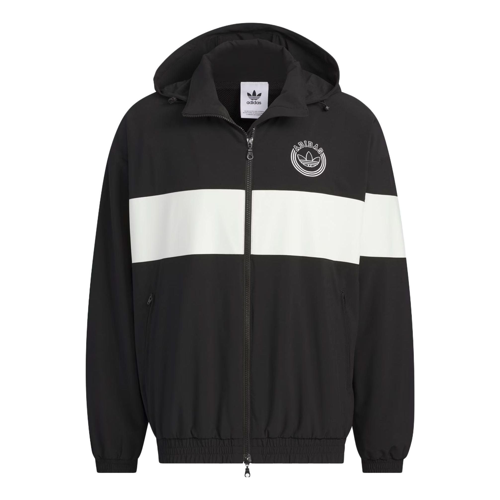 Adidas Originals Rifta Windbreaker Jackets 'Black White' IU4793 sold by KicksCrew