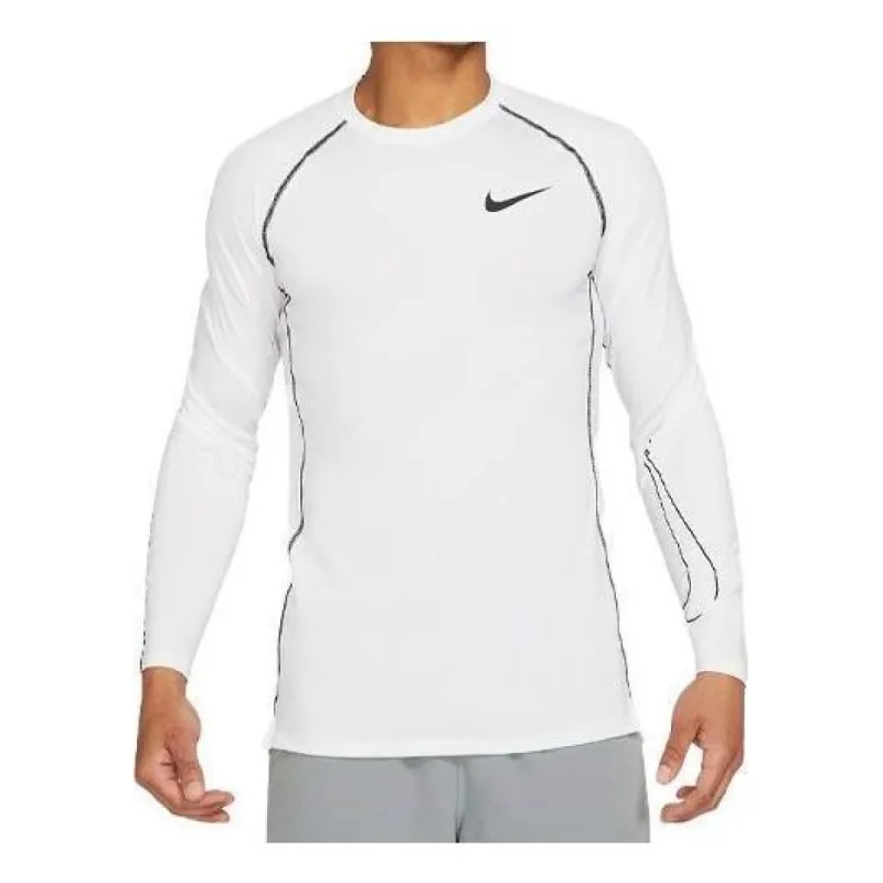 Nike Pro Dri-FIT Slim Fit Long-Sleeve Top 'White' DD1980-100 sold by KicksCrew
