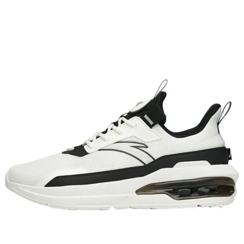 ANTA Life Series Sneakers Leather 'White Black Silver' 912228877-3 sold by KicksCrew