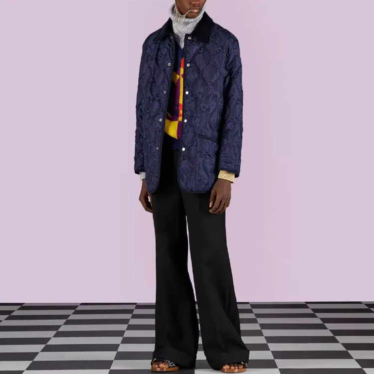 Gucci Quilted GG Jumbo Jacket 'Blue' 722499-ZALX3-4348 sold by KicksCrew product image thumbnail 2