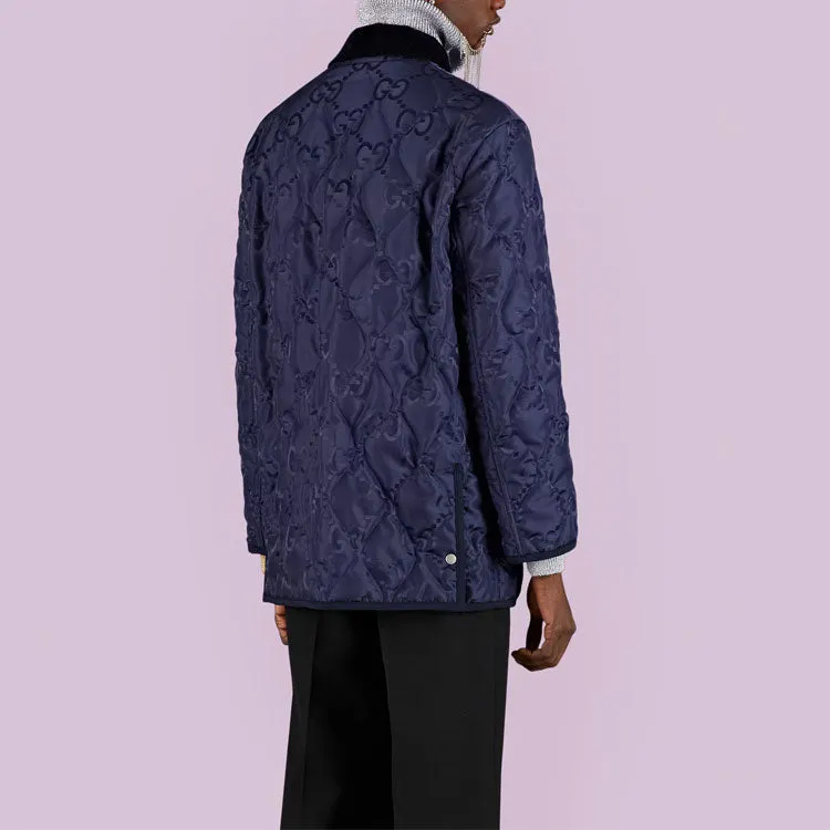 Gucci Quilted GG Jumbo Jacket 'Blue' 722499-ZALX3-4348 sold by KicksCrew product image thumbnail 4