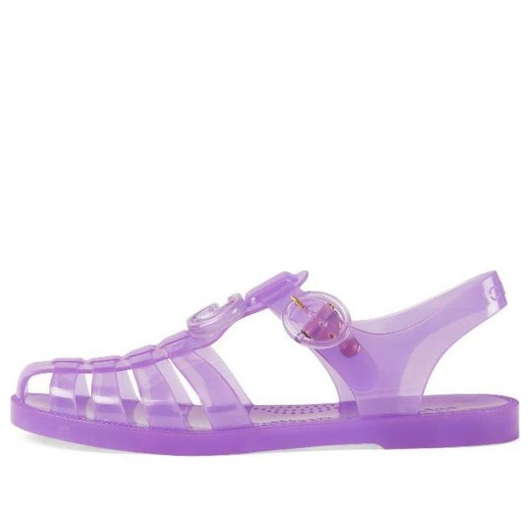 (WMNS) GUCCI Embossed Flat Sandals 'Purple' 676970-JFM00-5305 sold by KicksCrew