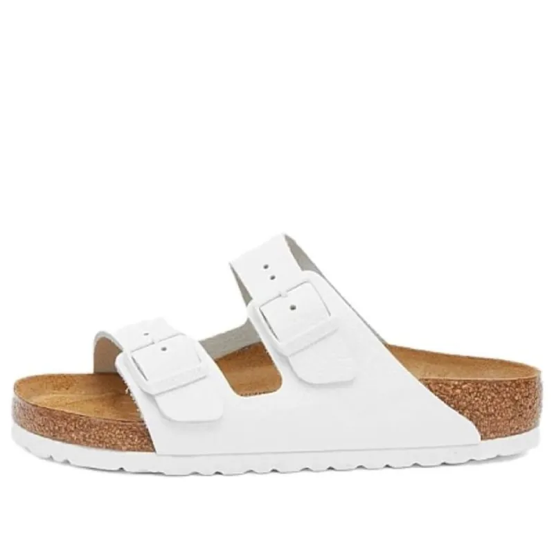 Birkenstock Arizona Natural Leather Sandals 'White' 1025048 sold by KicksCrew
