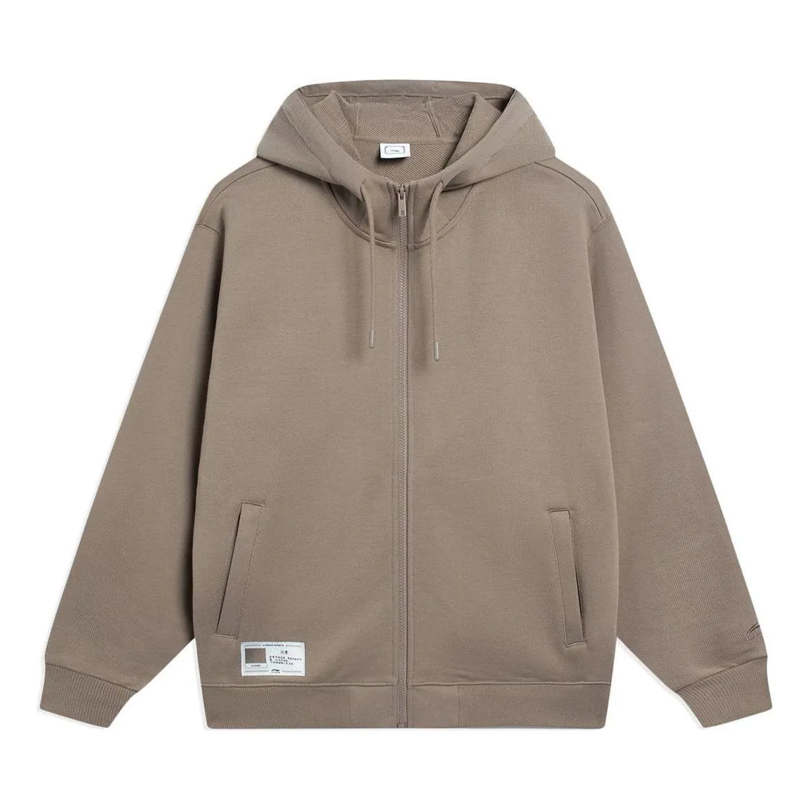 Li-Ning Chinese Color Label Logo Hoodie 'Brown' AWDT071-7 sold by KicksCrew