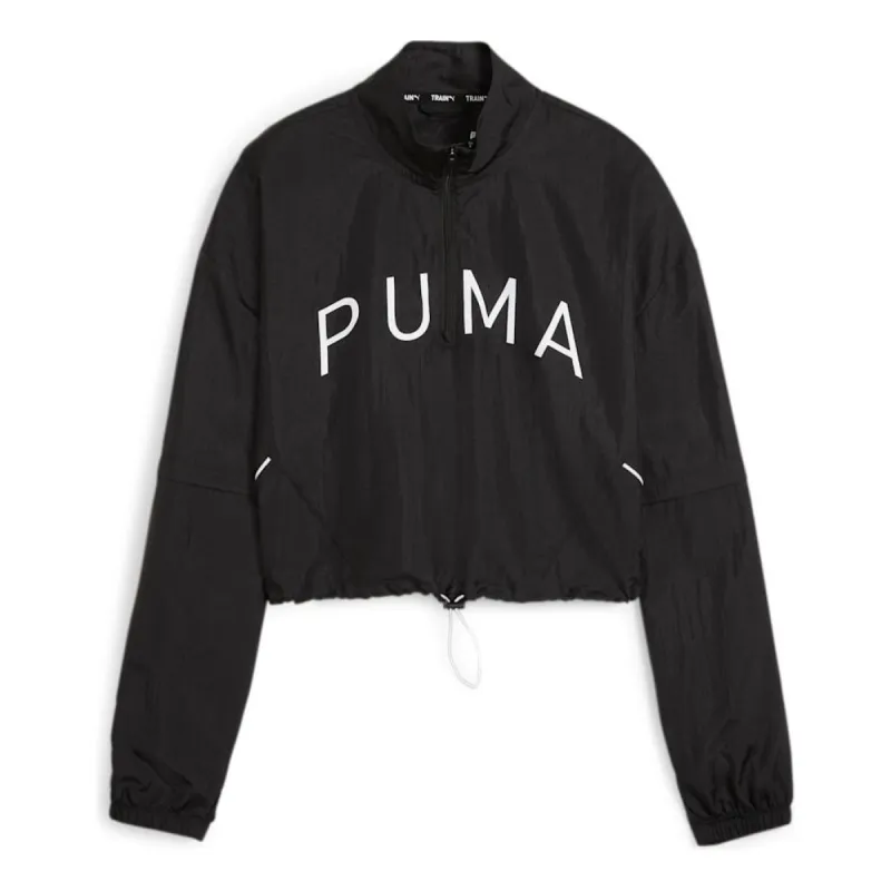 (WMNS) PUMA FIT Move Woven Jacket 'Black' 525493-01 sold by KicksCrew