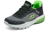 (GS) Skechers Slip-ins Razor Flex Air Sneaker 'Grey Black Green' 403839L-CCBK sold by KicksCrew