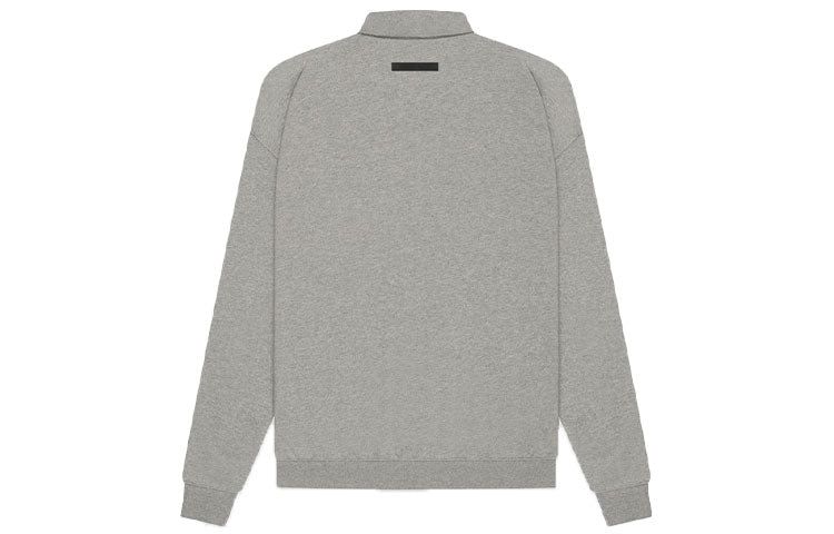 Fear of God Essentials SS21 Long Sleeve French Terry Polo Shirt 'Dark Heather Oatmeal' FOG-SS21-616 sold by KicksCrew product image thumbnail 2