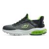 (GS) Skechers Slip-ins Razor Flex Air Sneaker 'Grey Black Green' 403839L-CCBK sold by KicksCrew