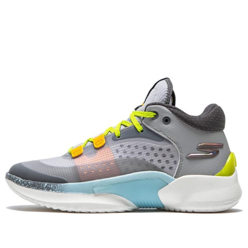 Skechers SKX Resagrip 'Grey Yellow' 253005-GRYL sold by KicksCrew