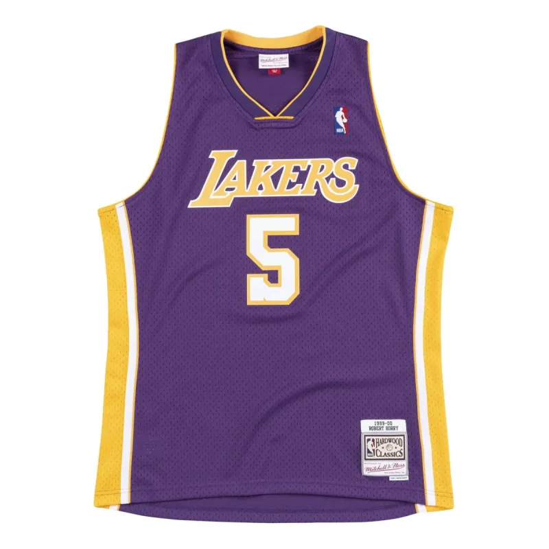 Mitchell & Ness x NBA Los Angeles Lakers 1999-00 Swingman Jersey 'Robert Horry 5' SMJYGS18448-LALPURP99RHO sold by KicksCrew