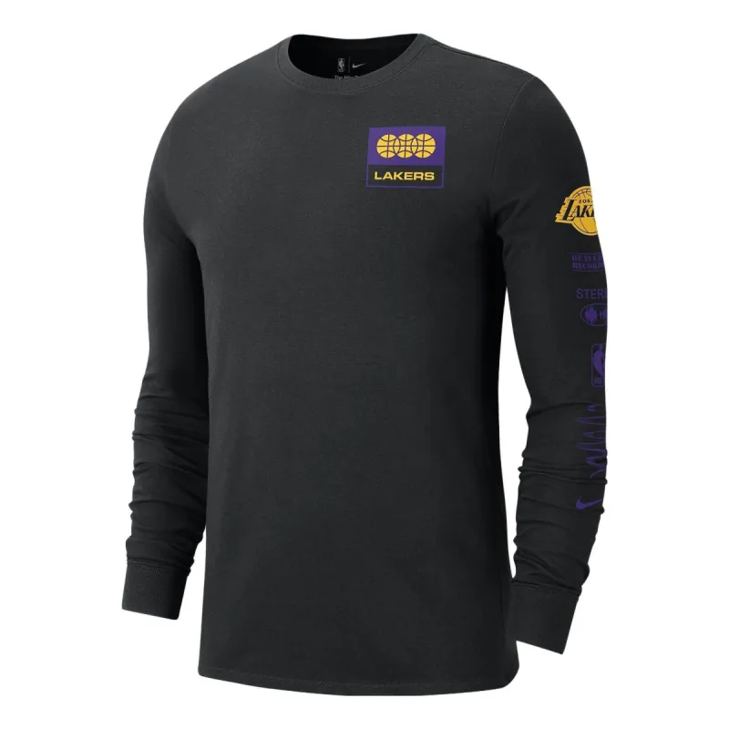 Nike NBA Long-Sleeve T-Shirt 'Los Angeles Lakers' FJ0480-010 sold by KicksCrew