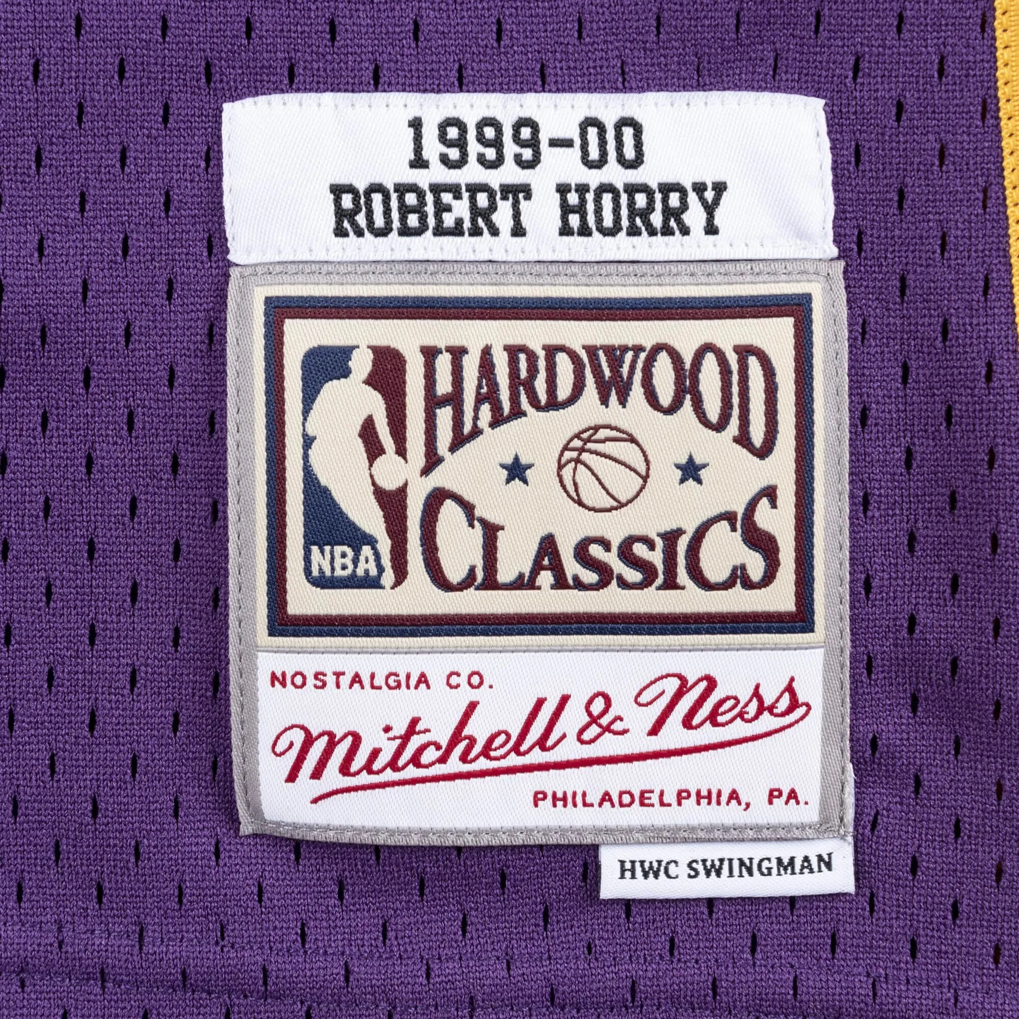 Mitchell & Ness x NBA Los Angeles Lakers 1999-00 Swingman Jersey 'Robert Horry 5' SMJYGS18448-LALPURP99RHO sold by KicksCrew product image thumbnail 3