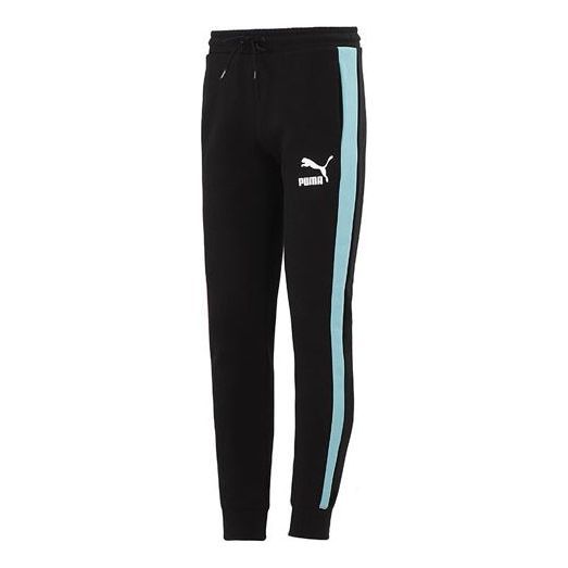 Puma Iconic T7 Track Pants 'Black White Blue' 531381-98 sold by KicksCrew