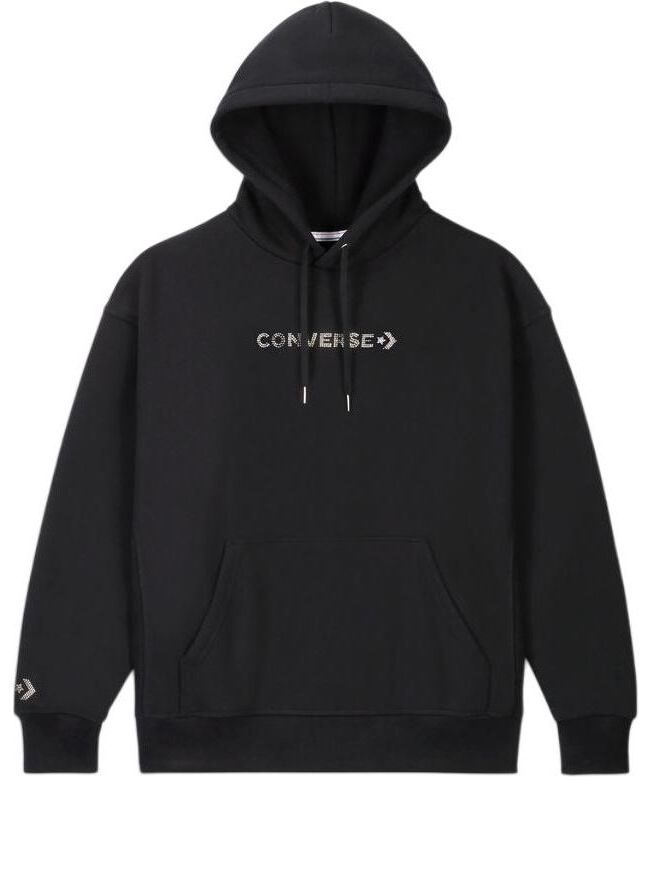 Converse Gold Standard Hoodie with Swarovski® Crystals 'Black' 10027137-A01 sold by KicksCrew
