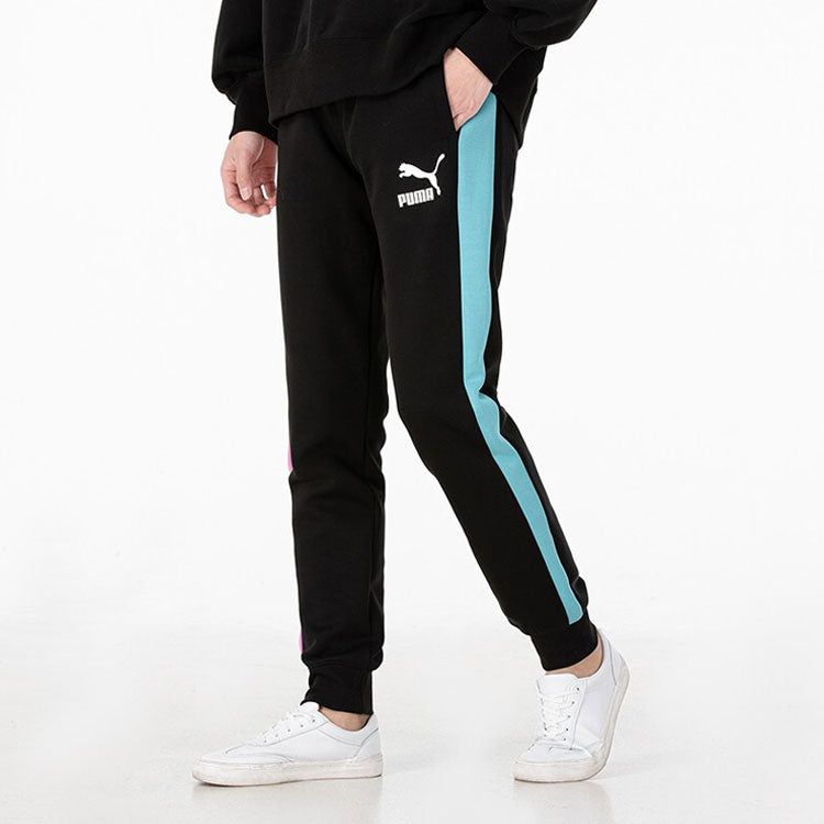 Puma Iconic T7 Track Pants 'Black White Blue' 531381-98 sold by KicksCrew product image thumbnail 4