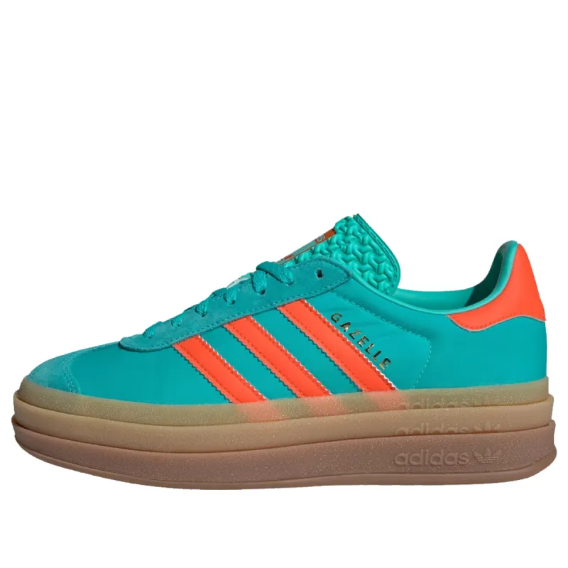 (WMNS) adidas Gazelle Bold 'Mint Rush Impact Orange' IG4386 sold by KicksCrew