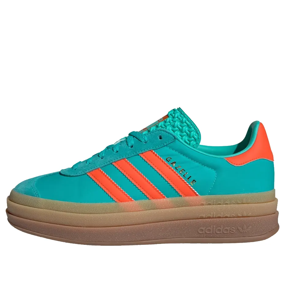 (WMNS) adidas Gazelle Bold 'Mint Rush Impact Orange' IG4386 sold by KicksCrew