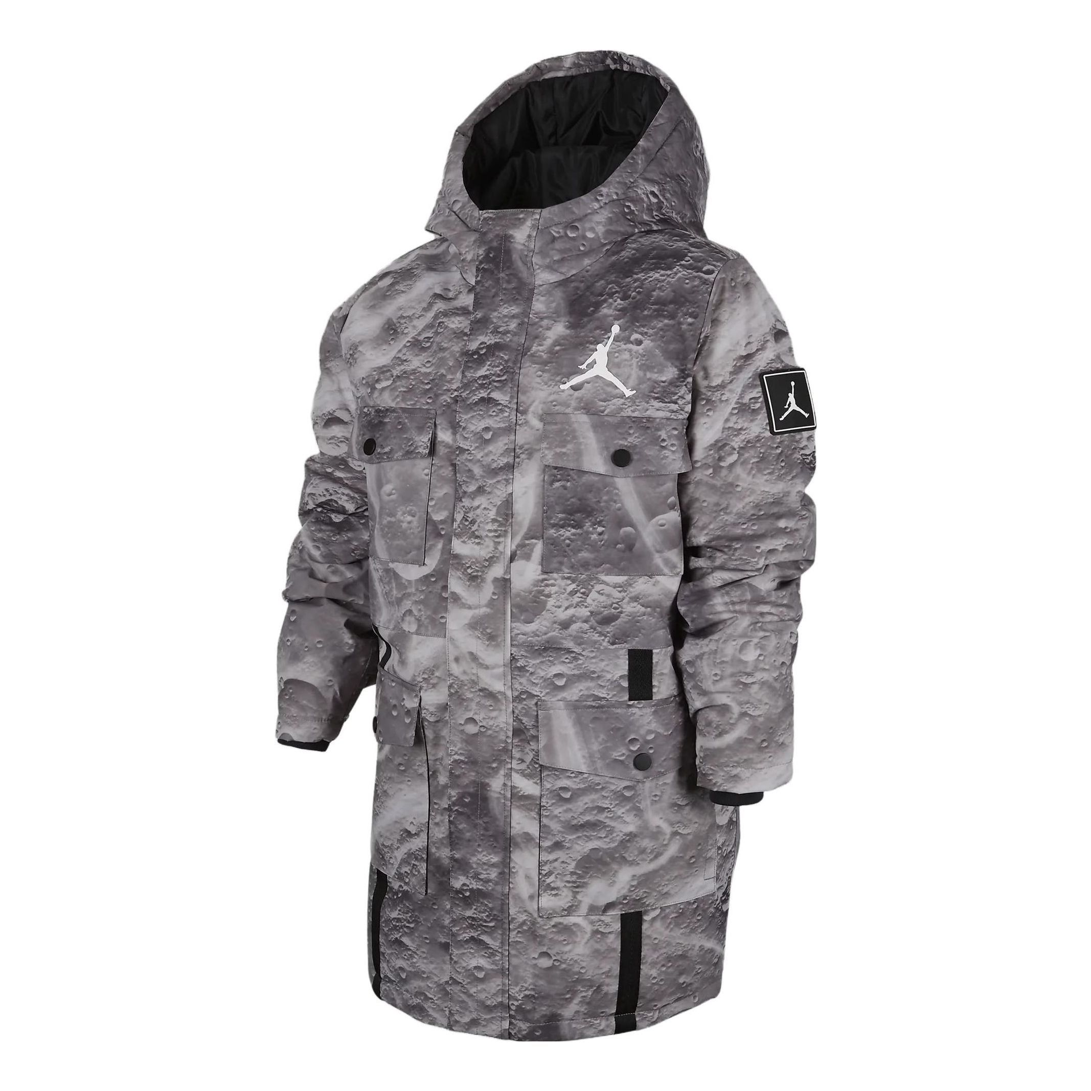 (GS) Air Jordan Essentials Down Parka Jacket 'Camo Grey' FV5813-226 sold by KicksCrew
