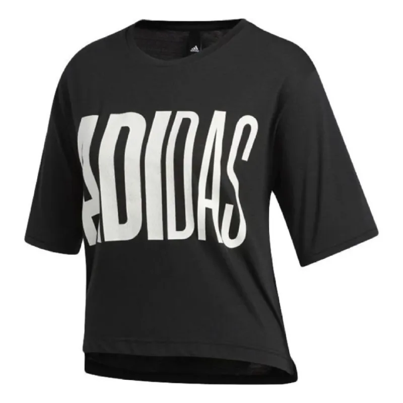 WMNS) adidas Essentials Rib T-shirt 'Black' IY9664 | Parallel