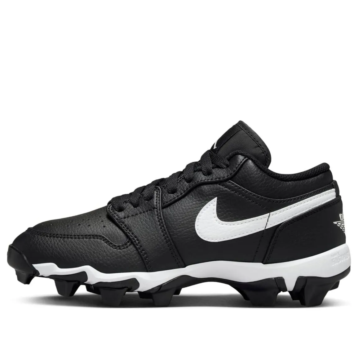 (GS) Air Jordan 1 Low Cleat 'Black White' HF6885-001 sold by KicksCrew