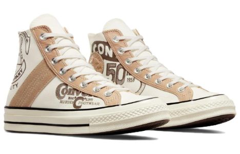 Converse Chuck 70 Leather Overlay High 'Egret Champagne Tan' A07122C sold by KicksCrew