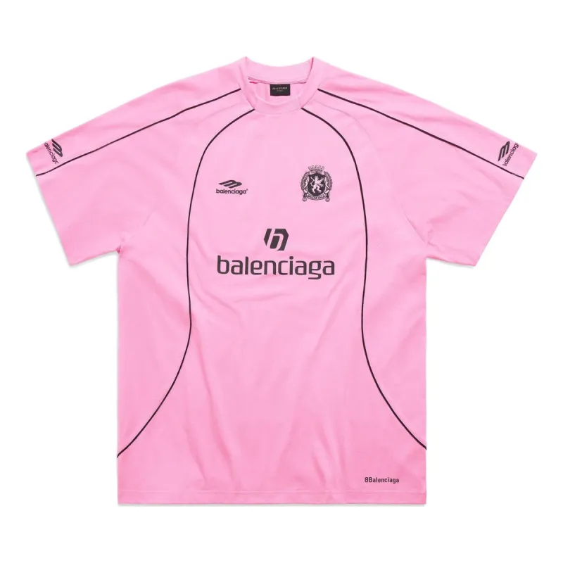 Balenciaga Soccer Series Miami Soccer Oversized T-shirt 'Pink' 777705TPVR71401 sold by KicksCrew