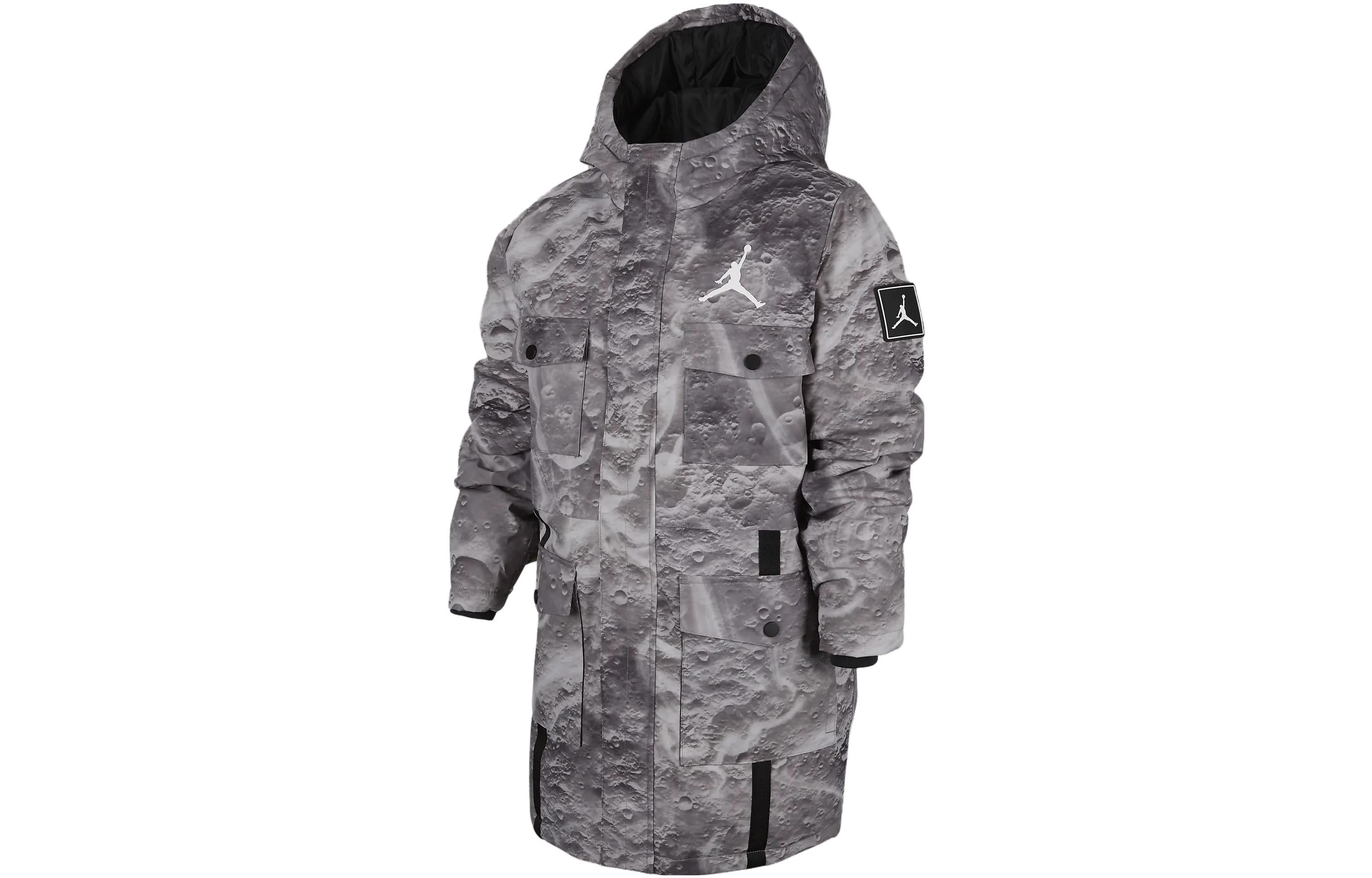(GS) Air Jordan Essentials Down Parka Jacket 'Camo Grey' FV5813-226 sold by KicksCrew product image thumbnail 2