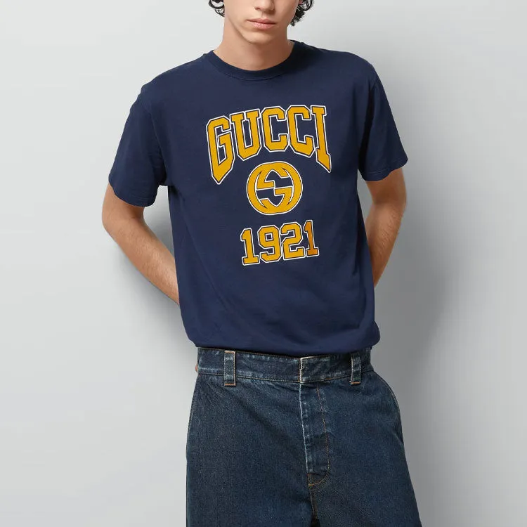 Gucci Cotton Jersey Printed T-Shirt 'Blue' 771758-XJF3R-4622 sold by KicksCrew product image thumbnail 3