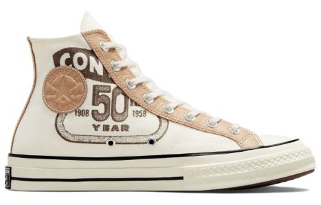 Converse Chuck 70 Leather Overlay High 'Egret Champagne Tan' A07122C sold by KicksCrew