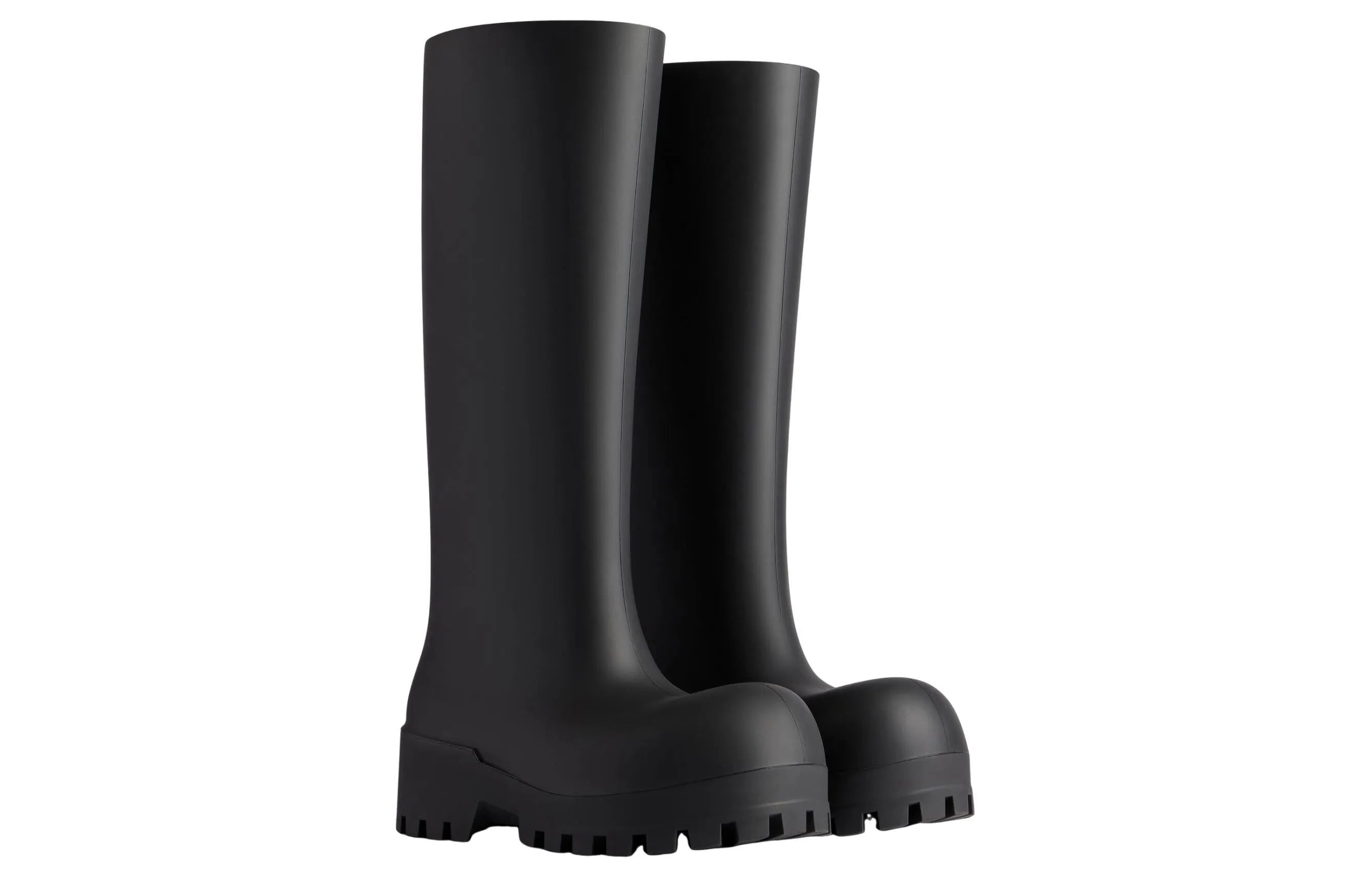 (WMNS) Balenciaga Bulldozer Rainboots 'Black Rubber' 775969W1SA11000 sold by KicksCrew product image thumbnail 3