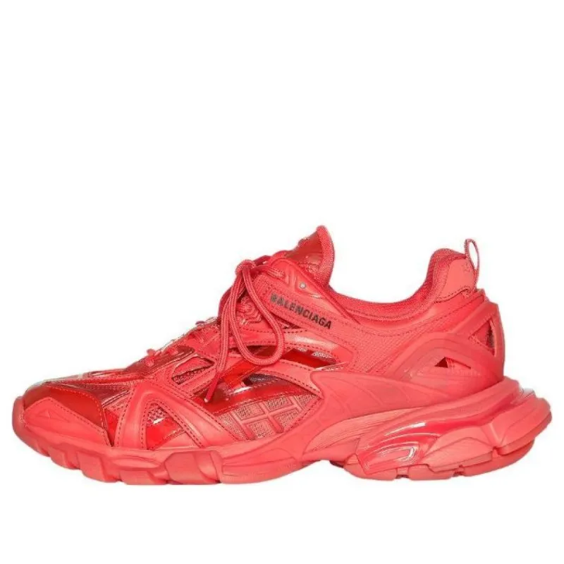 Balenciaga Track 2.0 Sneakers 'Clear Sole Red' 668823W3CT16000 sold by KicksCrew