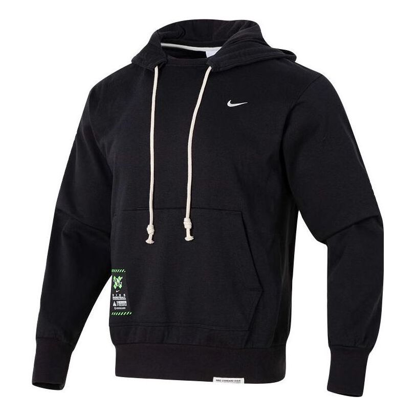 Nike Dri-FIT Logo Hoodie 'Black White' FV4027-010 sold by KicksCrew